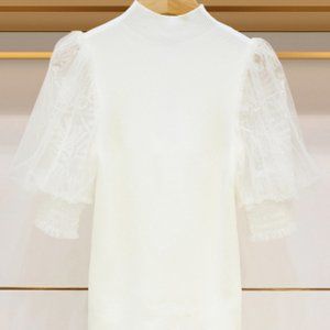 Mesh stitching high colla